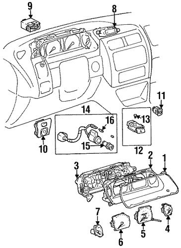 ELECTRICAL/MIRRORS for 1998 Toyota Avalon #1