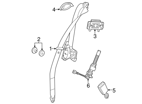 Seat Belt for 2014 Smart Fortwo #0