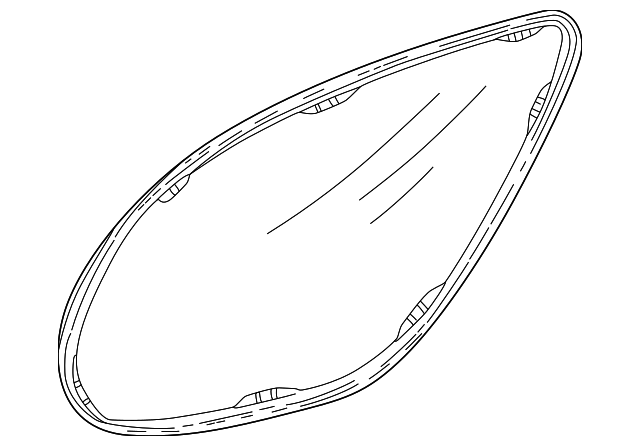 F6DZ-7429710-A Деталь QTR GLASS, RIGHT