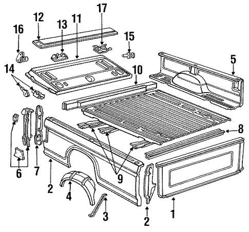 F-350 FLOOR - PICK UP BOX 2