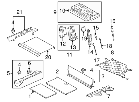 LR3 INTERIOR TRIM - REAR BODY