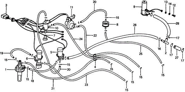 ENGINE/HMT CONTROL VALVE ('76) for 1976 Honda CIVIC COUPE #1