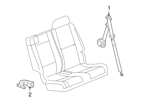 Yukon REAR SEAT BELTS 2