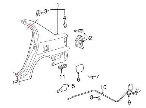 BODY/QUARTER PANEL & COMPONENTS for 2001 Toyota Echo #2