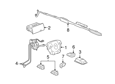 H3 AIR BAG COMPONENTS