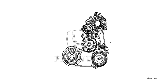ENGINE/ALTERNATOR BELT (L4) for 2013 Honda ACCORD SEDAN #1