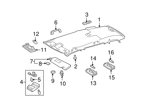 BODY/INTERIOR TRIM - ROOF for 2009 Toyota Highlander #1
