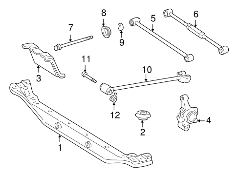 REAR SUSPENSION/REAR SUSPENSION for 1999 Toyota Corolla #1