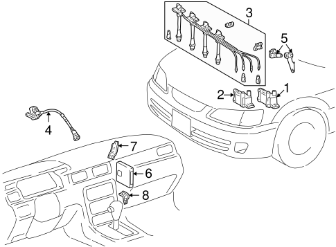 ELECTRICAL/IGNITION SYSTEM for 2000 Toyota Solara #1
