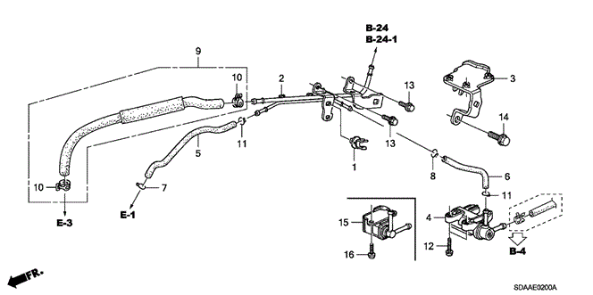 Engine/Install Pipe - Tubing (L4) for 2007 Honda ACCORD SEDAN #1