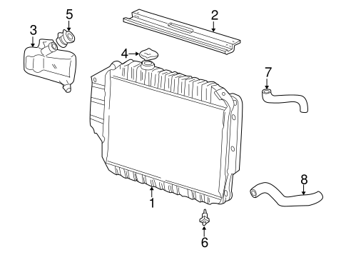 Cooling System/Radiator & Components for 2002 Ford E-250 Econoline #1