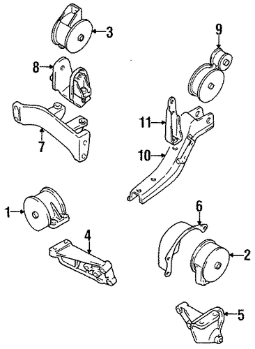 Metro ENGINE & TRANS MOUNTING 2