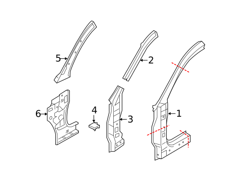 Hinge Pillar for 2019 Mitsubishi Eclipse Cross #0