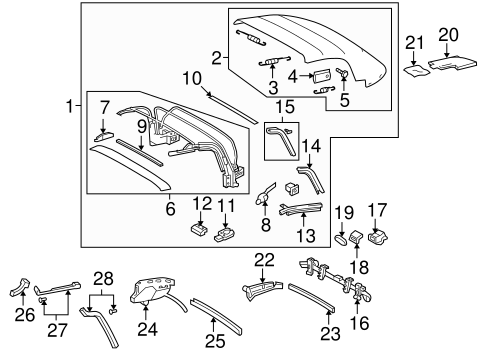 BODY/COVER & COMPONENTS for 2005 Toyota MR2 Spyder #1