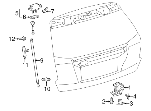 BODY/LIFTGATE for 2013 Toyota Prius V #1