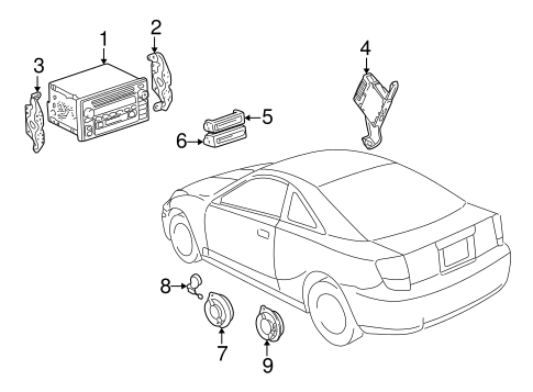 BODY/SOUND SYSTEM for 2005 Toyota Celica #1