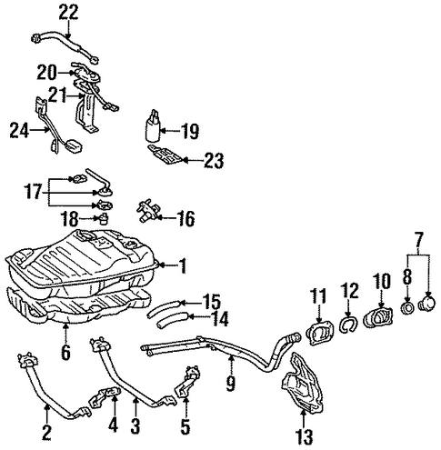 FUEL SYSTEM/FUEL SYSTEM COMPONENTS for 1996 Toyota Land Cruiser #1