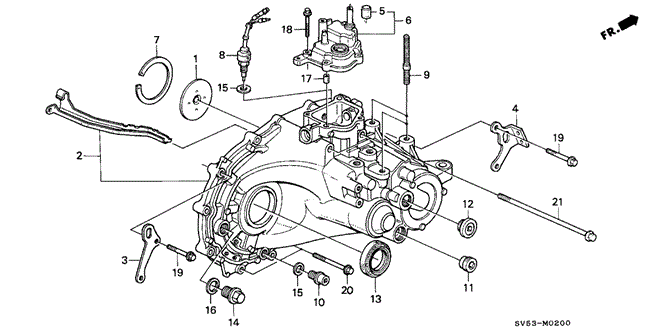 TRANSMISSION - MANUAL/MT TRANSMISSION HOUSING for 1997 Honda ACCORD 5-DOOR #1
