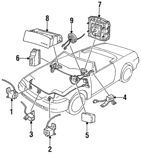 Capri AIR BAG COMPONENTS
