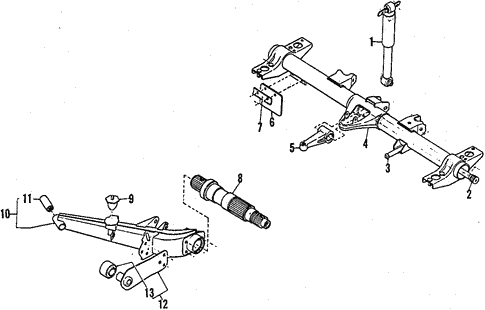 Rear Axle for 1987 Subaru Brat #0