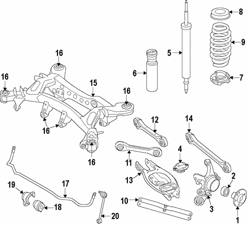 Rear Suspension for 2017 BMW 440i xDrive Gran Coupe #1