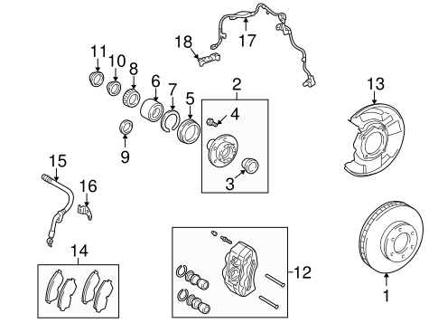 BRAKES/ANTI-LOCK BRAKES for 2000 Toyota Tacoma #5
