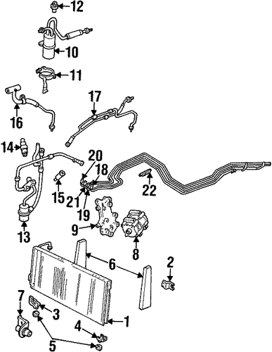 Villager CONDENSER, COMPRESSOR & LINES 2
