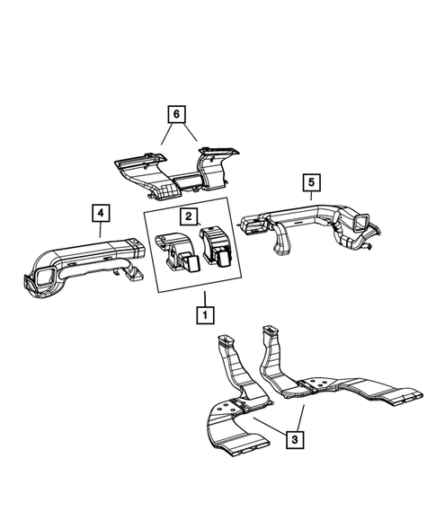 Air Ducts for 2012 Chrysler Town & Country #1
