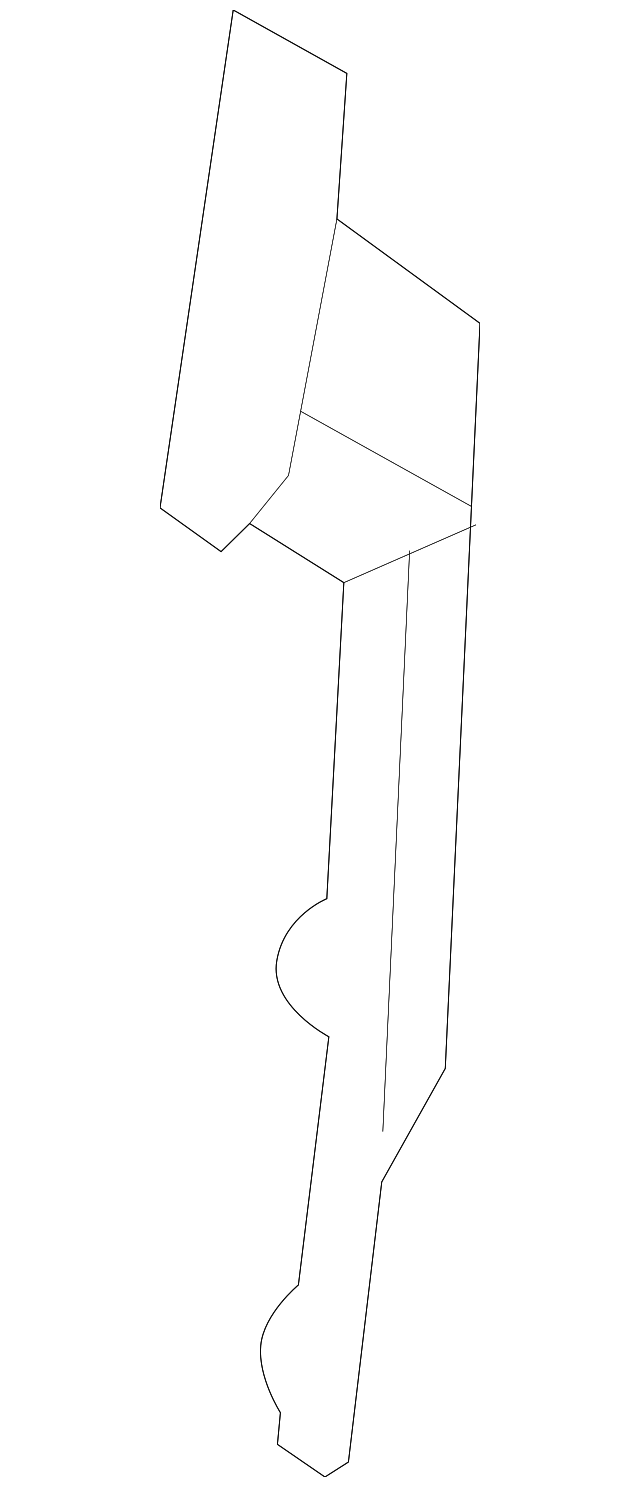 XF2Z-16410A61-AA Деталь REAR EXTN, LEFT