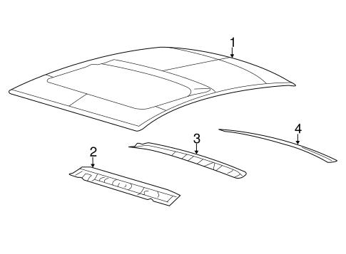 Roof & Components for 2006 Lincoln Zephyr #0