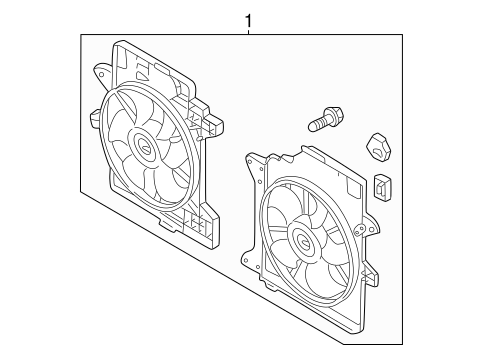 Cooling System/Cooling Fan for 2005 Ford Escape #1