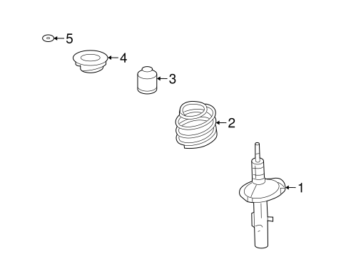 Front Suspension/Struts & Components for 2006 Ford Freestyle #1