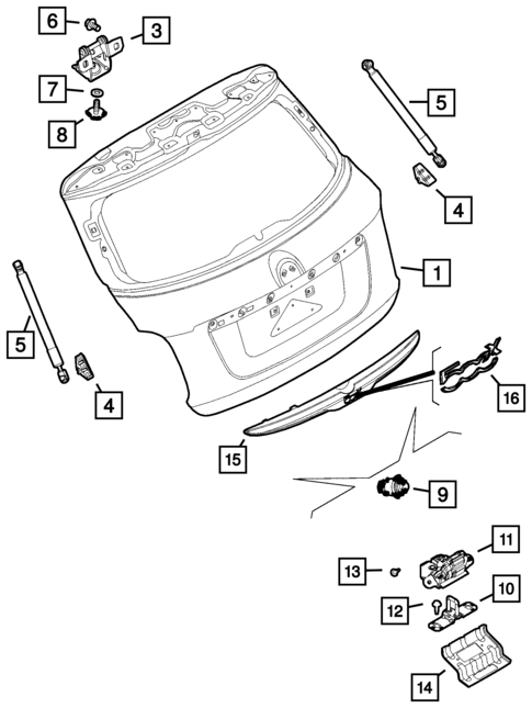 Lift and Tail gates for 2016 Fiat 500X #0