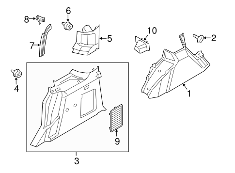 Body/Interior Trim - Side Panel for 2016 Ford Transit Connect #1