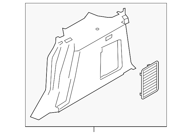 DT1Z-1731013-CA Деталь SIDE TRIM PANEL, LEFT