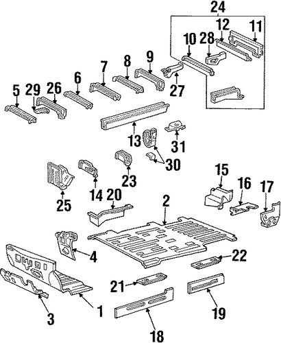 Windstar FLOOR & RAILS