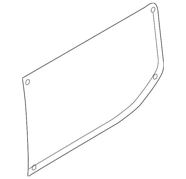 BK3Z6129710N Деталь QUARTER GLASS, LEFT