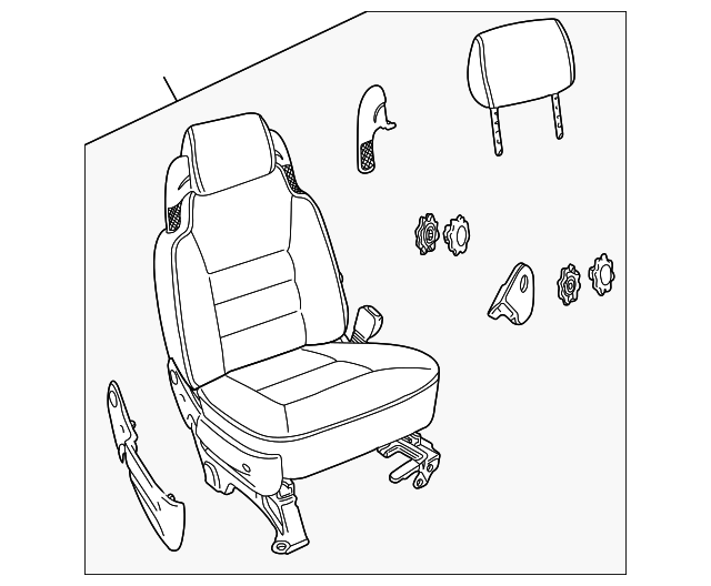 HAD139070LPW Деталь SEAT ASSY, LEFT