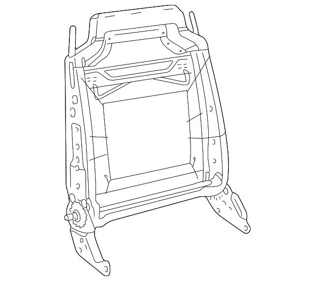 HFA500060 Деталь SEAT BACK FRAME, RIGHT