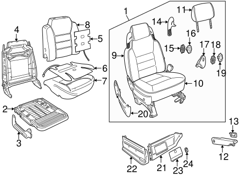 Discovery FRONT SEAT COMPONENTS