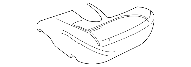 HGB101070 Деталь SEAT CUSHION PAD, RIGHT