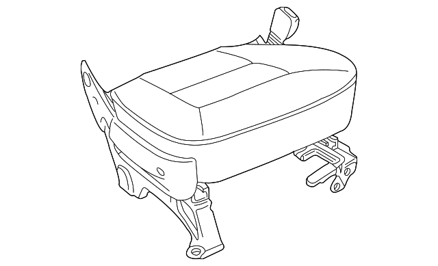 HCA000020PUY Деталь SEAT COVER, LEFT