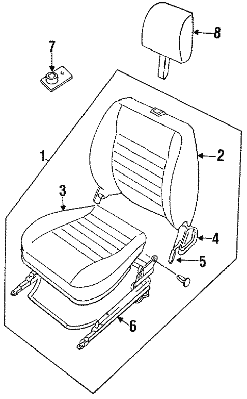 Seats & Track Components for 1995 Land Rover Defender 90 #0