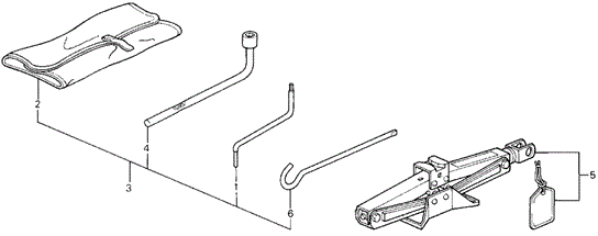 Tool - Jack for 1993 Acura Legend #1