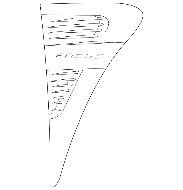 8S4Z-16178-AA Деталь VENT GRILLE, RIGHT