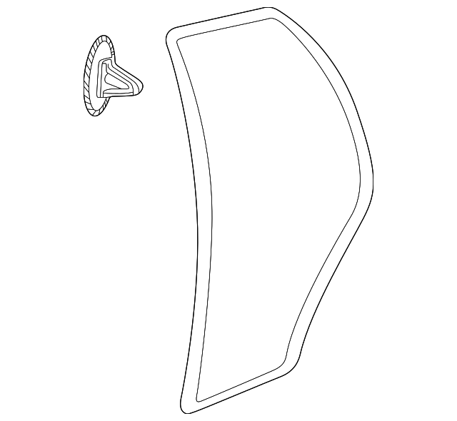 4699732 Деталь DOOR W'STRIP, LEFT