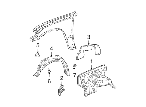 BODY/INNER COMPONENTS for 1997 Toyota Tacoma #2