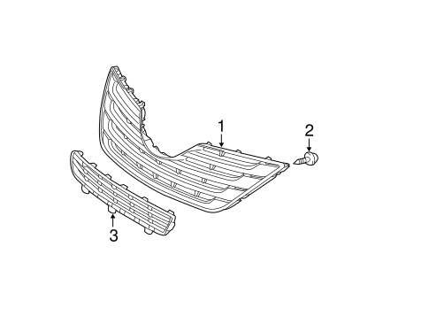 BODY/GRILLE & COMPONENTS for 2011 Toyota Camry #1