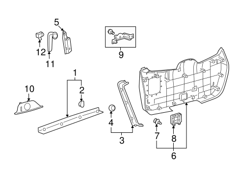 BODY/INTERIOR TRIM for 2012 Toyota Highlander #1