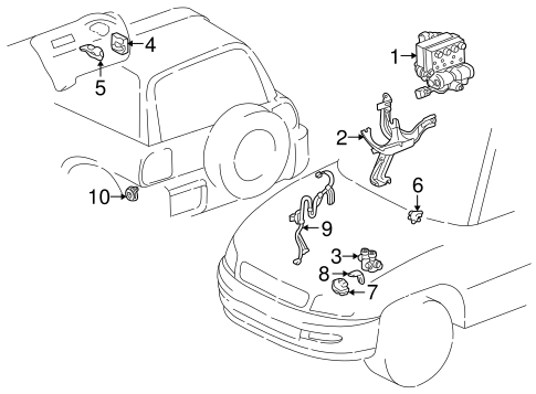 BRAKES/HYDRAULIC SYSTEM for 1997 Toyota RAV4 #1